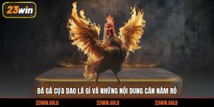 đá gà cựa dao là gì